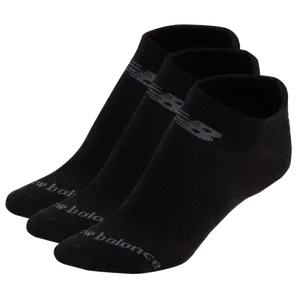 Medias Cortas New Balance Cottom Flat 3 Pack Negro